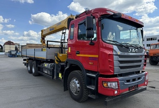 JAC N350 6×4 (35т) КМУ SQS 350-5 (14т) БОРТ 7,5×2,55×0,6м